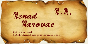 Nenad Marovac vizit kartica